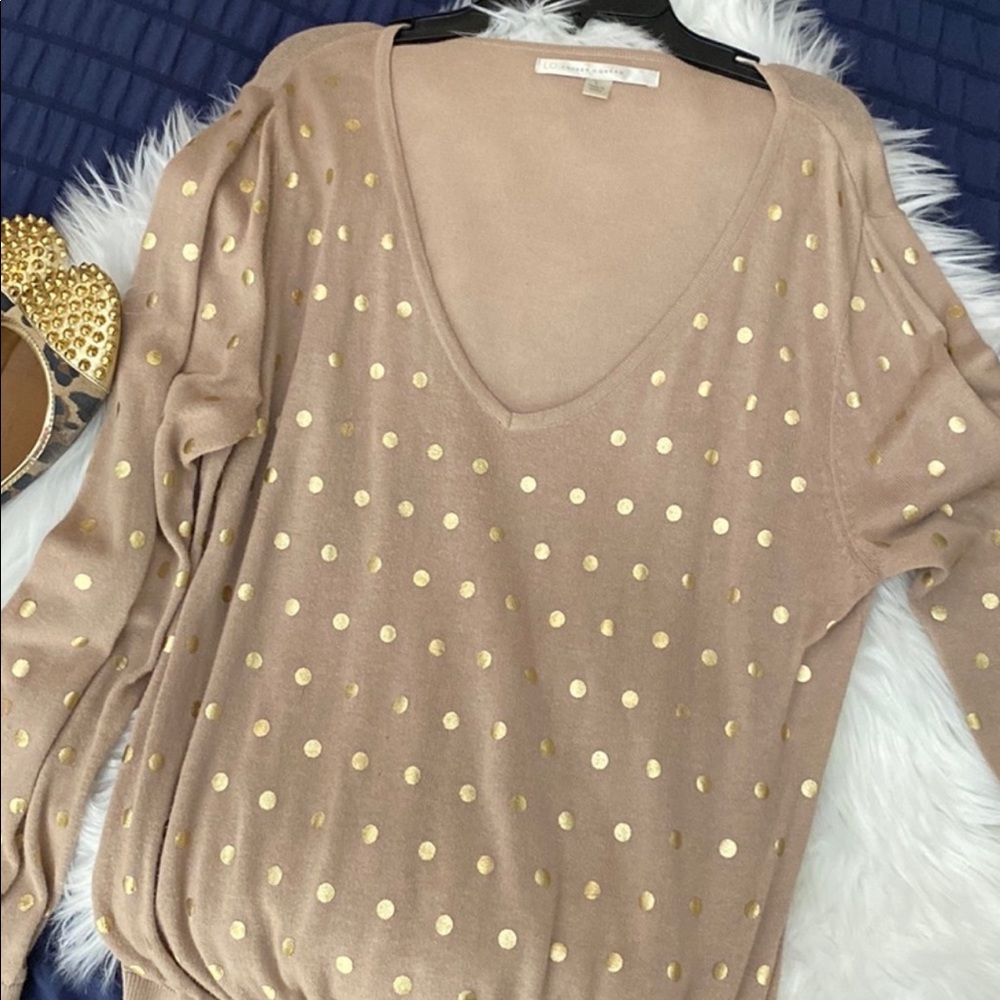 Lauren Conrad polkadot sweater